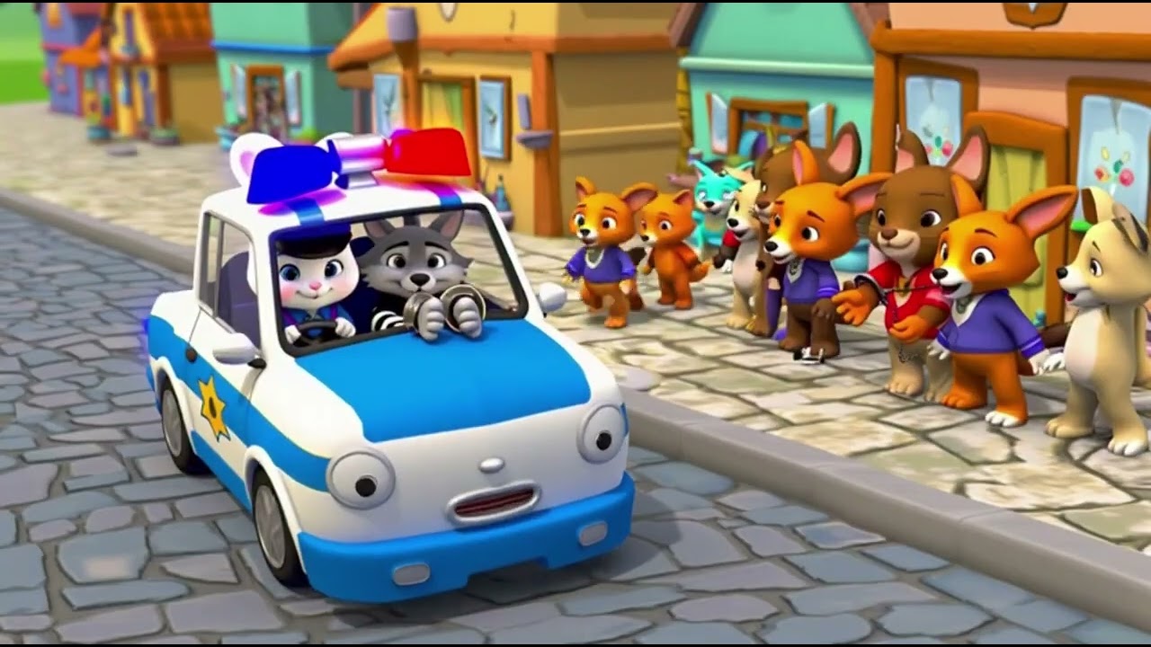Copito y las Profesiones  ¡Policías vs Ladrón! Persecución Divertida para Niños 👮✨ canción infantil