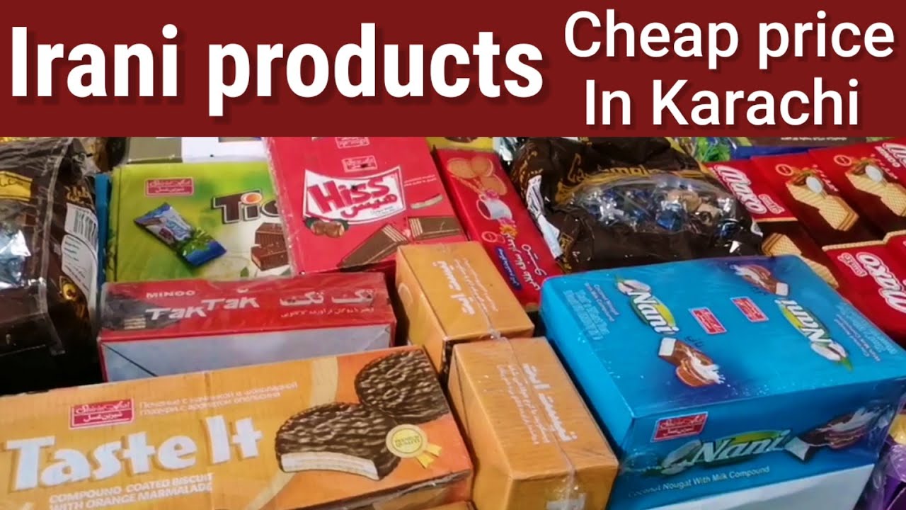 Irani chocolates wafers grocery items at cheap price wholesale in Lyari Karachi | Irani products