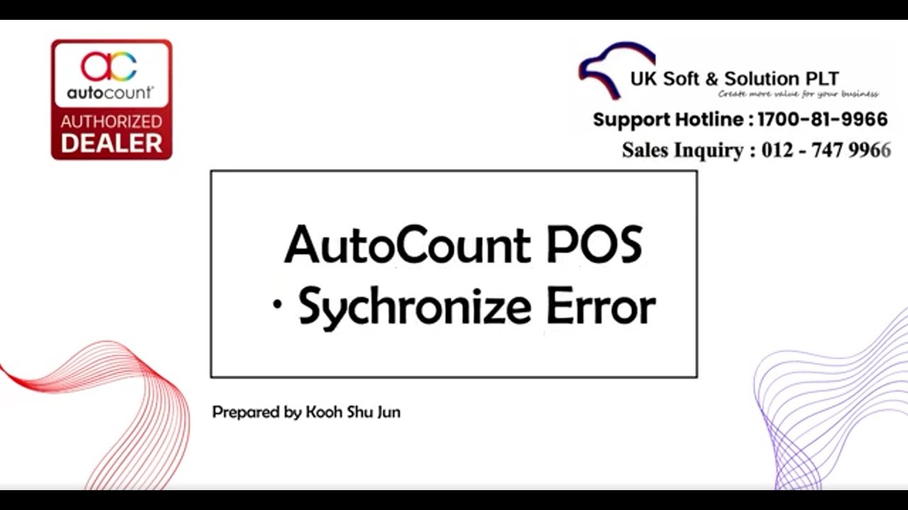 Fixing Common Sync Error in AutoCount POS / FNB 5.2 - Troubleshooting Guide