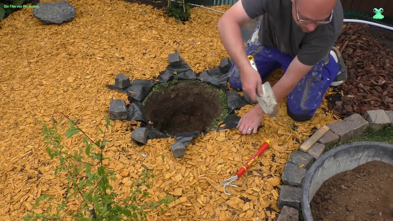 Zierbrunnen einbauen und anschließen ( Tutorial ) - Gartengestaltung Gartenideen