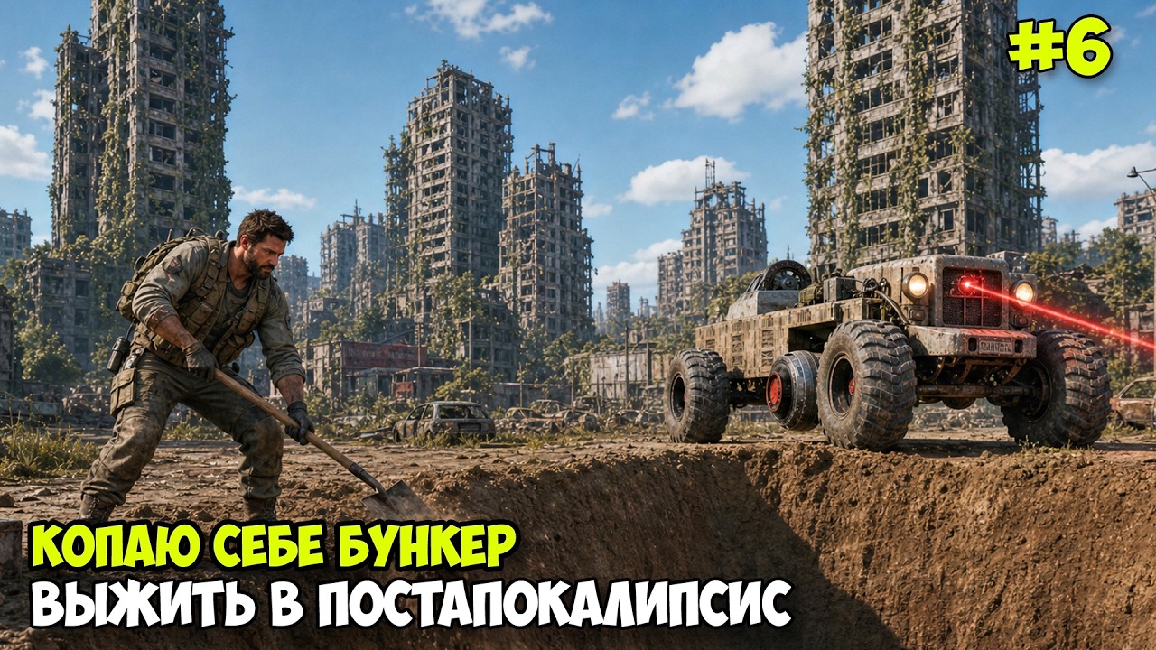 Human Host #6 - Копаю себе БУНКЕР для базы - Выживание в Зомби апокалипсис