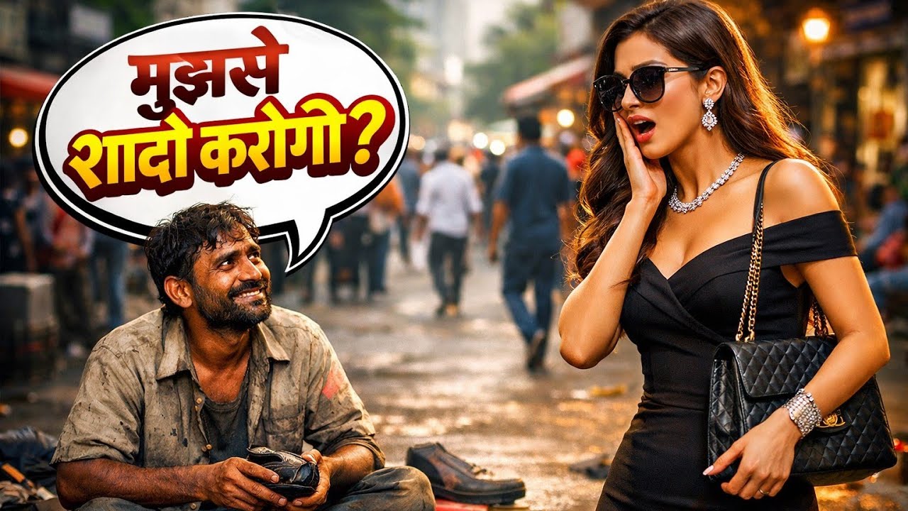 क्या हुआ जब एक सड़क के मोची ने लड़की से पूछा — “मुझसे शादी करोगी?” HINDI STORIES