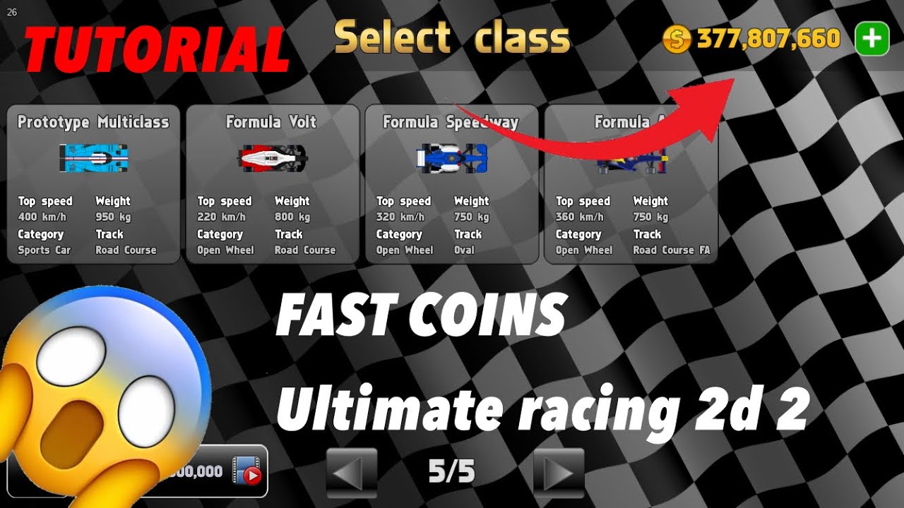 How to earn coins quickly in Ultimate Racing 2D 2 [TUTORIAL]