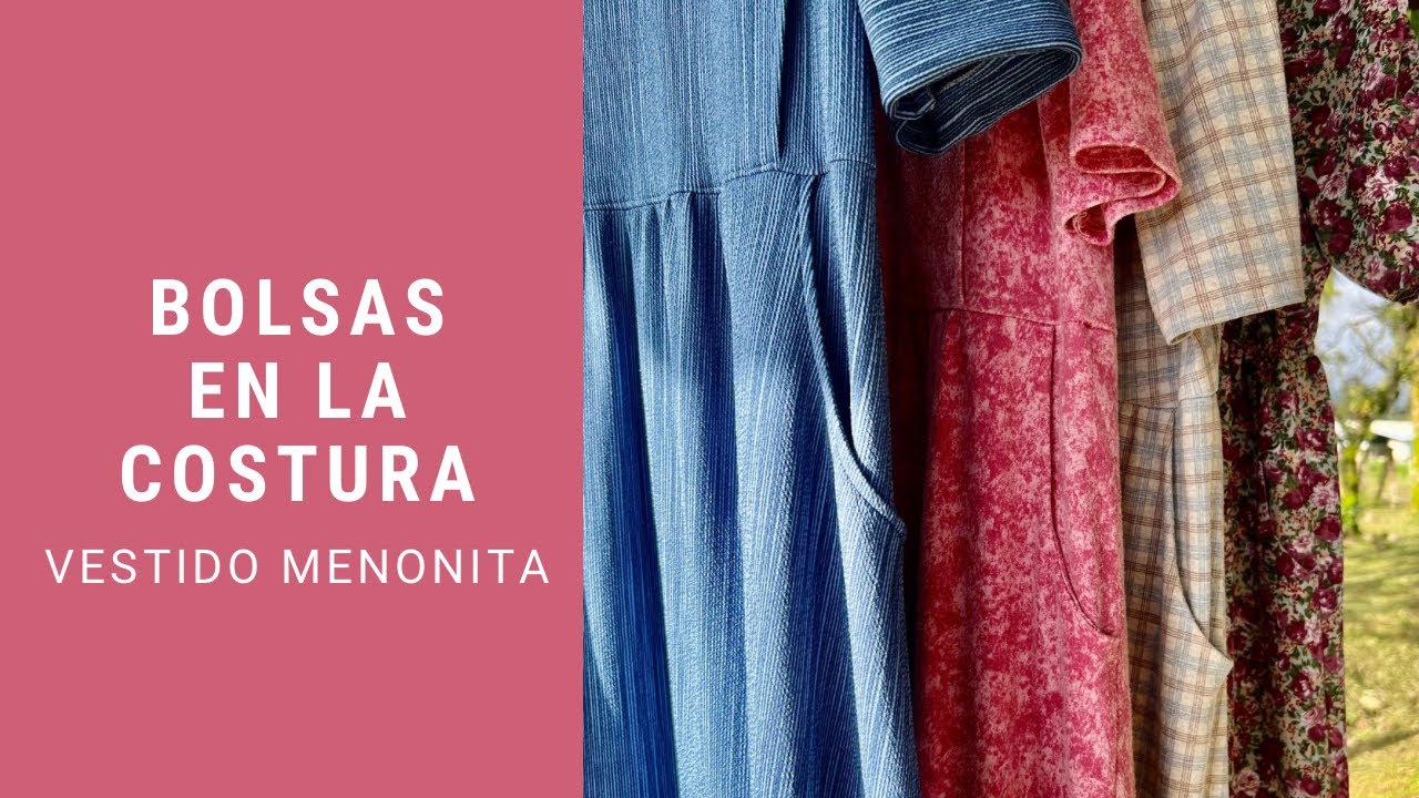 Bolsas en la costura - Vestido Menonita