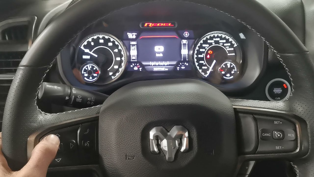 2021 Ram 1500 Rebel Oil Change Maintenance Service Reminder Light Reset