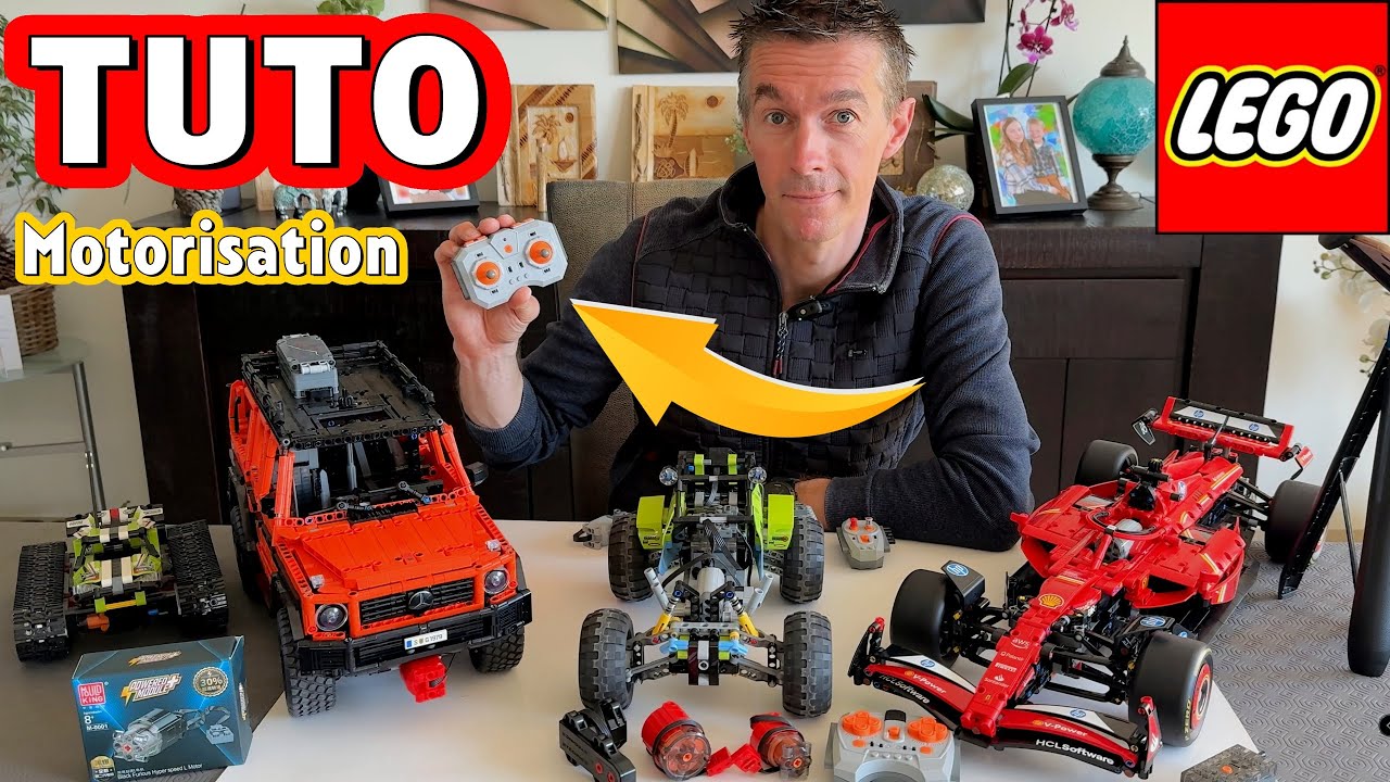 Comment Motoriser la Lego technic Ferrari SF24 et la Mercedes G500 ? #tutorial #lego #automobile #f1