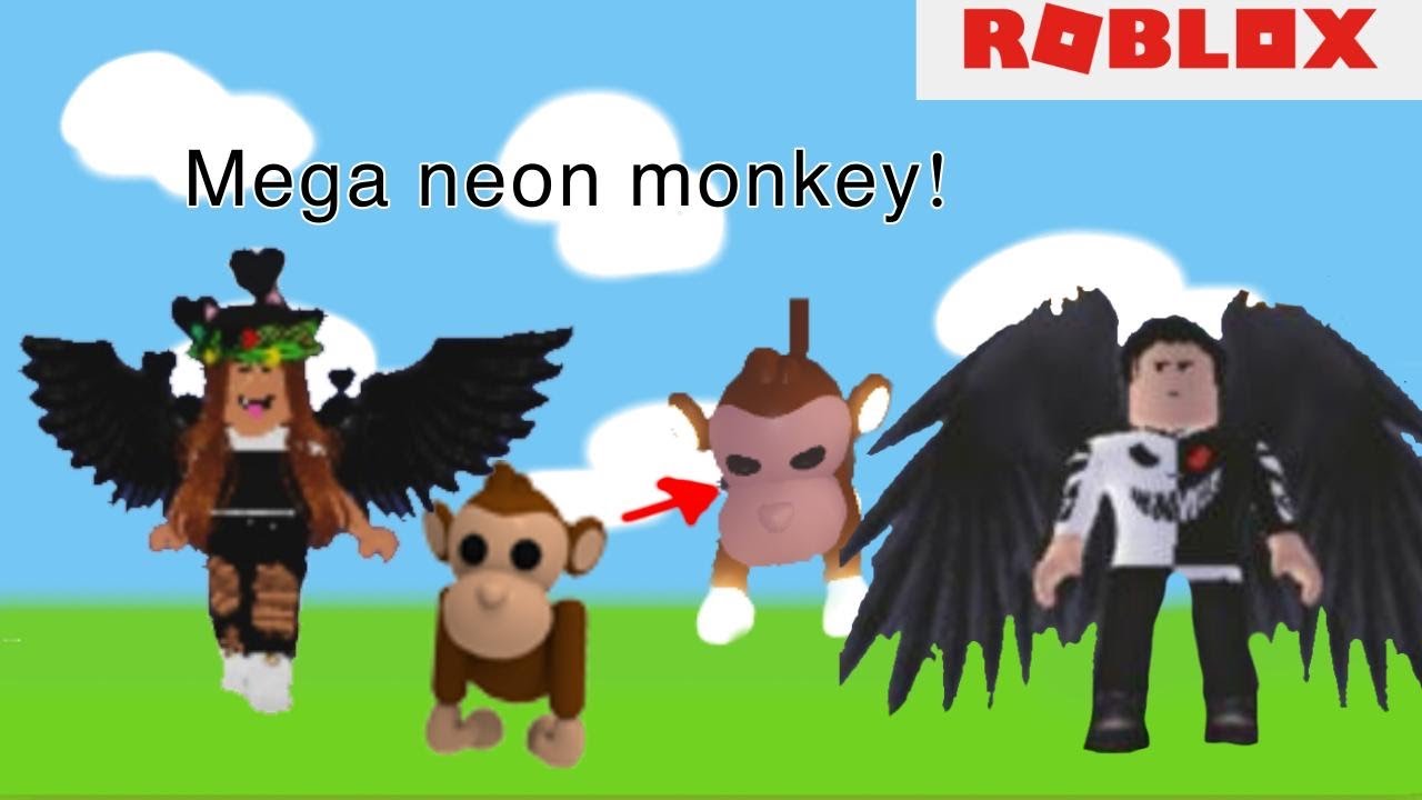 Making A *MEGA NEON* Monkey In Adopt Me! (Roblox)