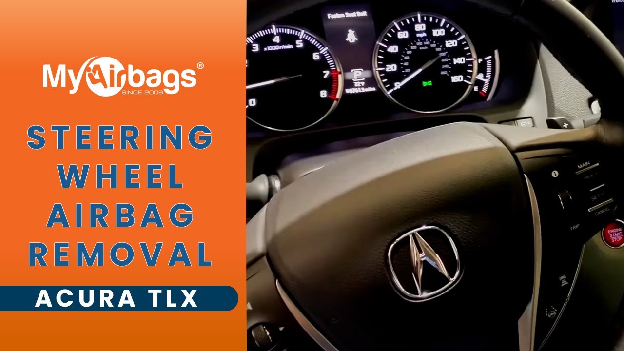 Как снять подушку безопасности на рулевом колесе Acura TLX | MyAirbags