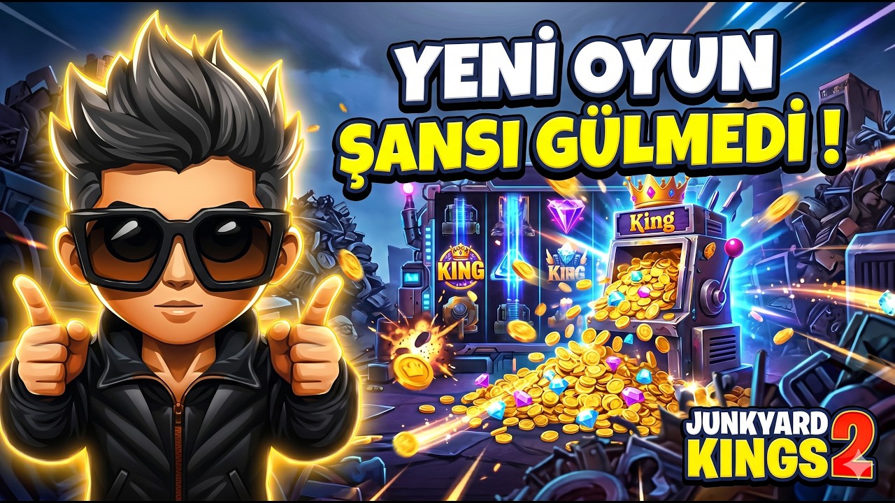 YENİ OYUN ŞANSI G&Uuml;LMEDİ !🏆JUNKYARD KINGS 2🏆HACKSAW GAMING #slots #slotoyunları #slot