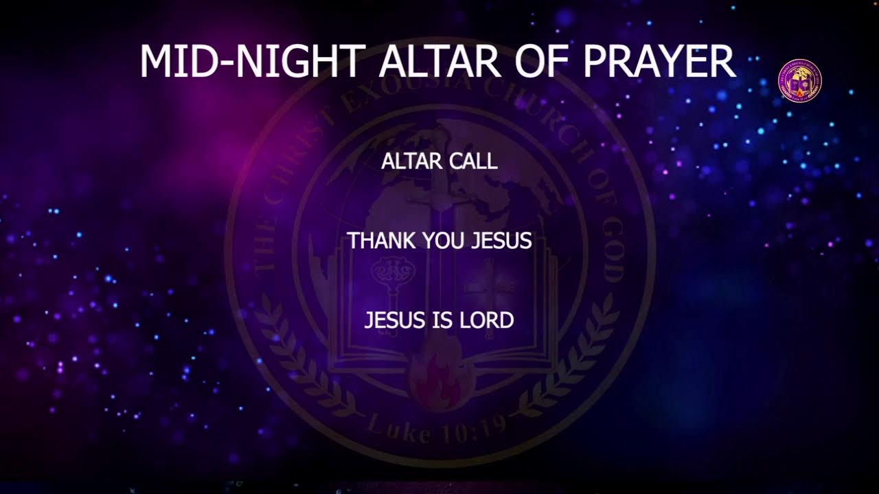 MIDNIGHT ALTAR OF PRAYER COMMANDING YOUR DAY