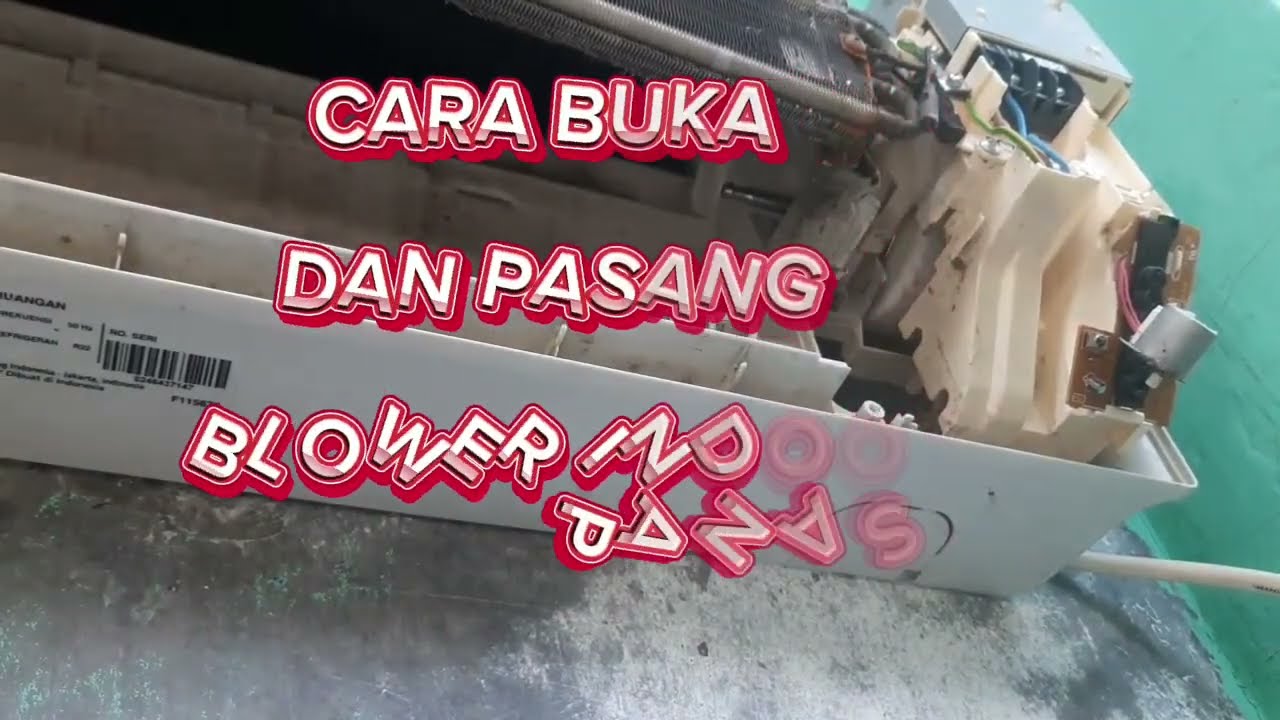 cara Bongkar Pasang Blower Indoor ac Panasonic @BELAJAR_AC_GERATIS