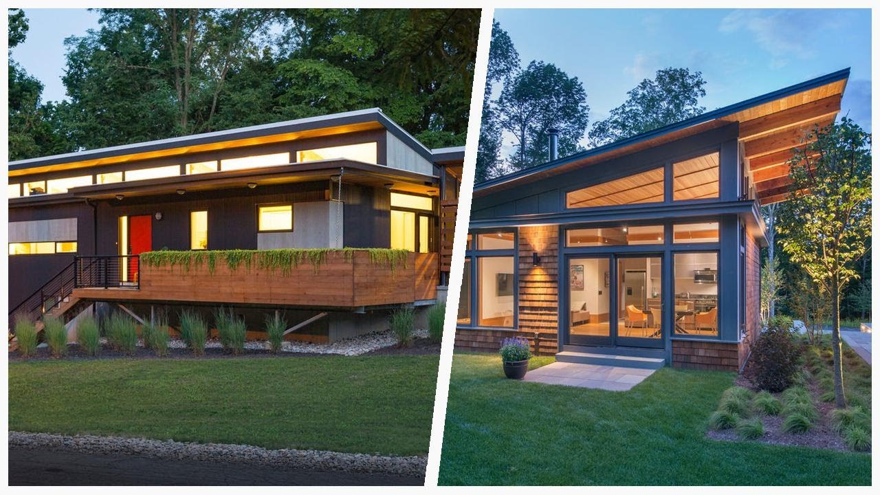 75 Small Exterior Home With A Shed Roof Design Ideas You'll Love ⭐️
