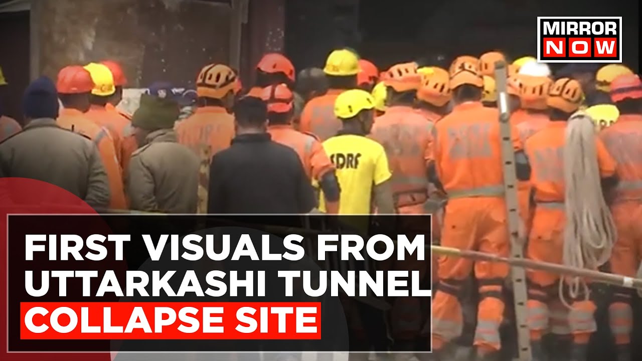 Major Breakthrough In Uttarkashi Tunnel Rescue | First Visuals From Collapse Site On Mirror Now