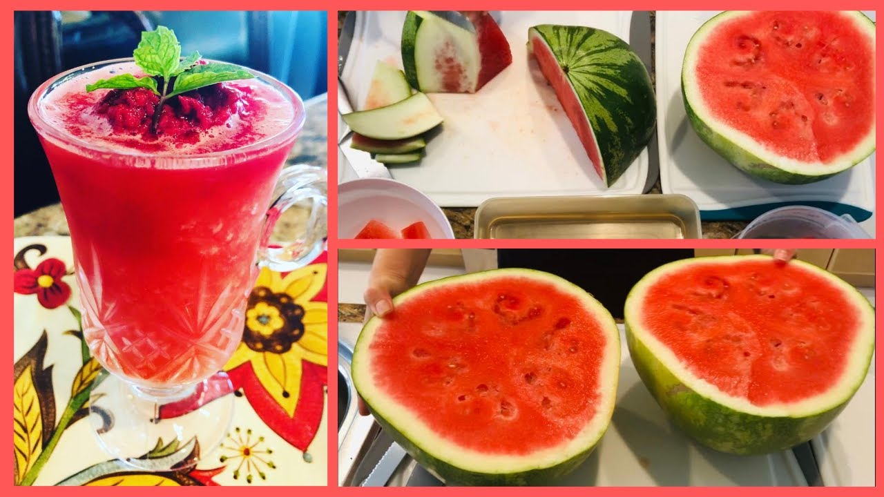 Watermelon Frappe + How to Cut A Watermelon