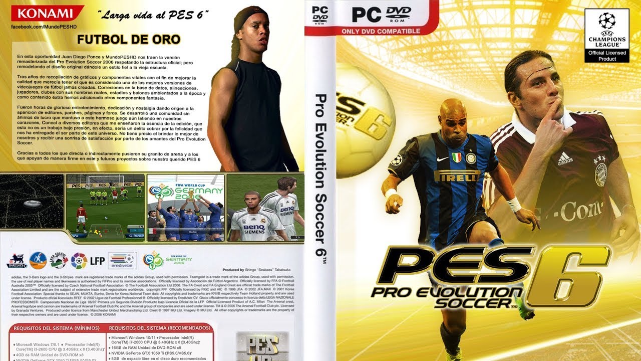 PES 6 - Original Clean File Without Patch (PC) | FREE DOWNLOAD