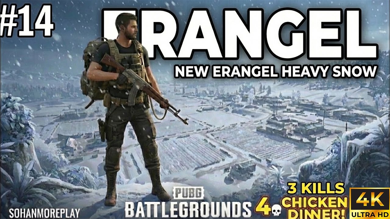 NEW ERANGLE HEAVY SNOW GAMEPLAY PUBG PC RX7600 8GB (Ultra Graphics) GAMEPLAY