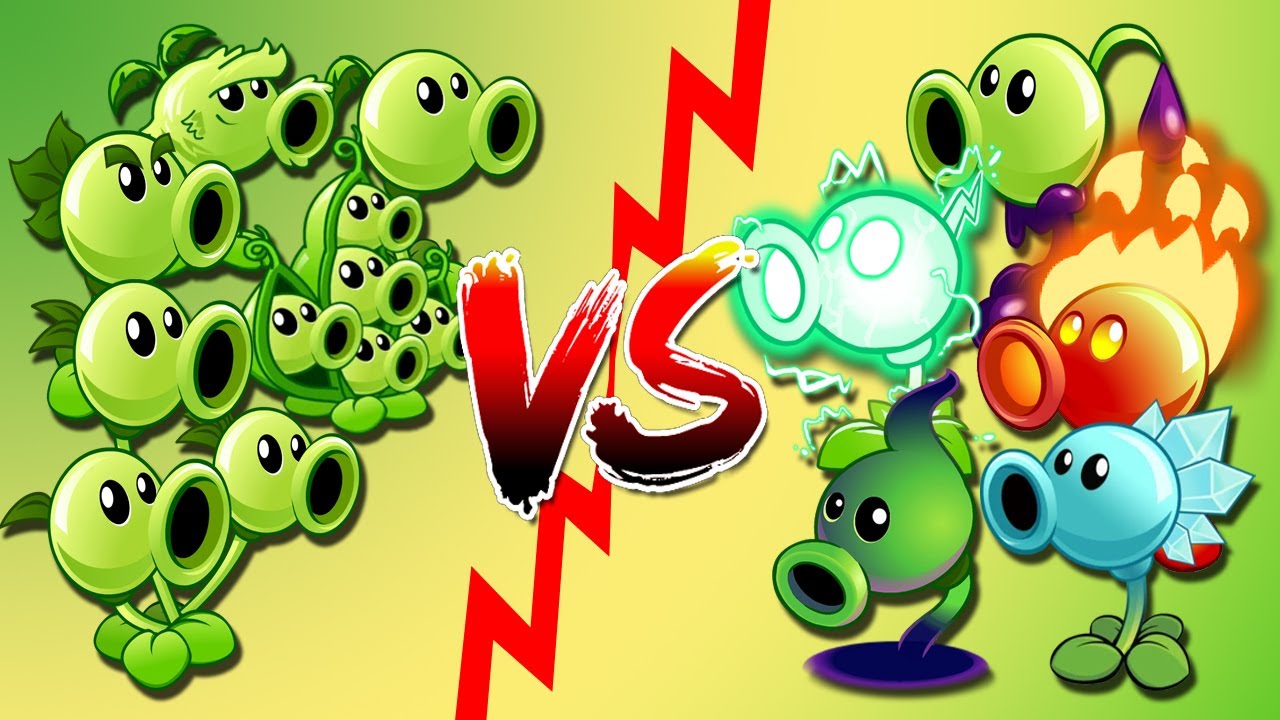 PvZ 2 Plant vs Plant - Team Plants FREE Peashooter vs PREMIUM Peashooter - Who Will Win?