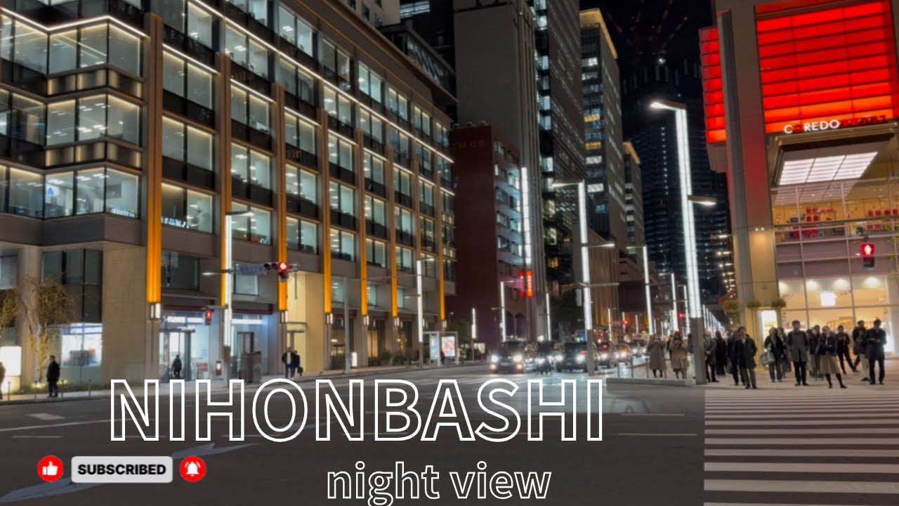  Nighttime Exploration at Nihonbashi Area 🌙✨🇯🇵 #foryou 