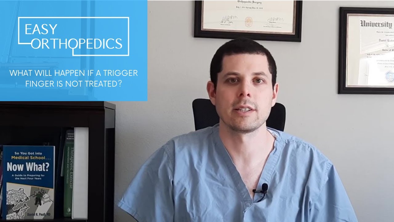What will happen if a trigger finger is not treated?