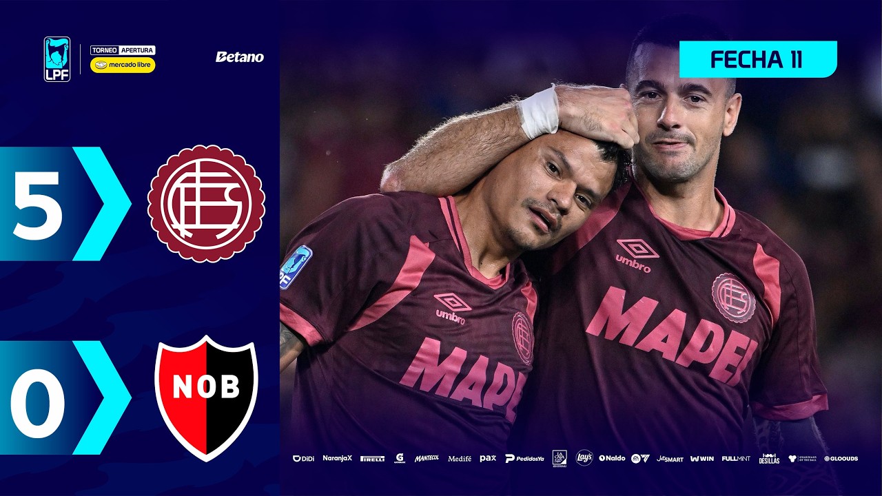 LANÚS 5 - 0 NEWELL'S | Resumen del partido | #TorneoMercadoLibre 2026 🏆
