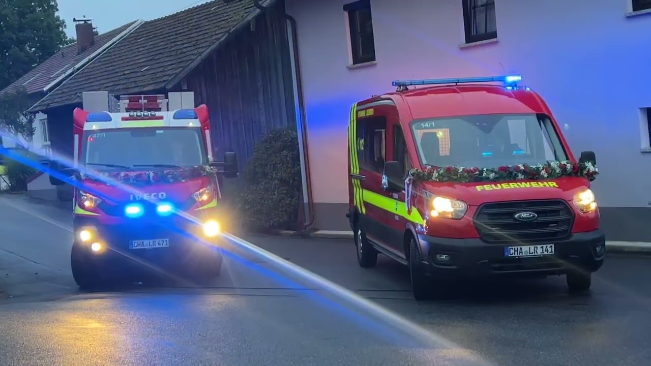 Hebefeier und Empfang vom neuen FFW Auto (MTW) in Lixenried