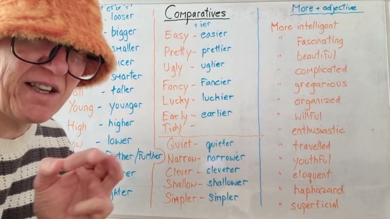 English grammar • Comparative adjectives
