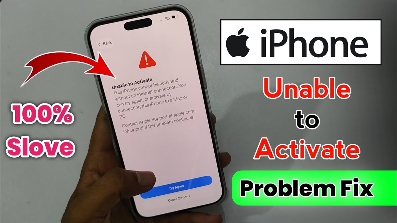 How To Fix Unable To Activate iPhone | Unable To Activate Iphone After Rest Problem Slove 