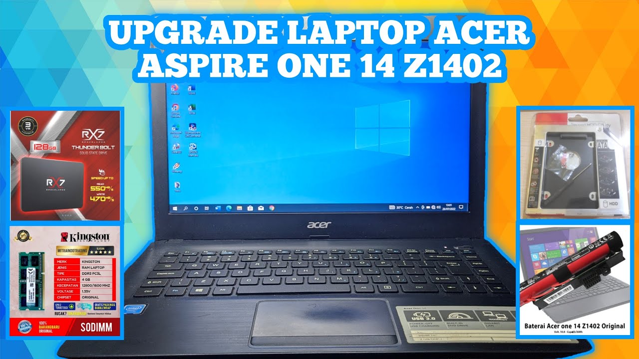 Upgrade Laptop Lemot Jadi Ngebut! Acer Aspire One 14 z1402