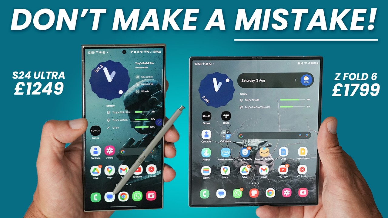 Galaxy Z Fold 6 против Galaxy S24 Ultra — явный победитель