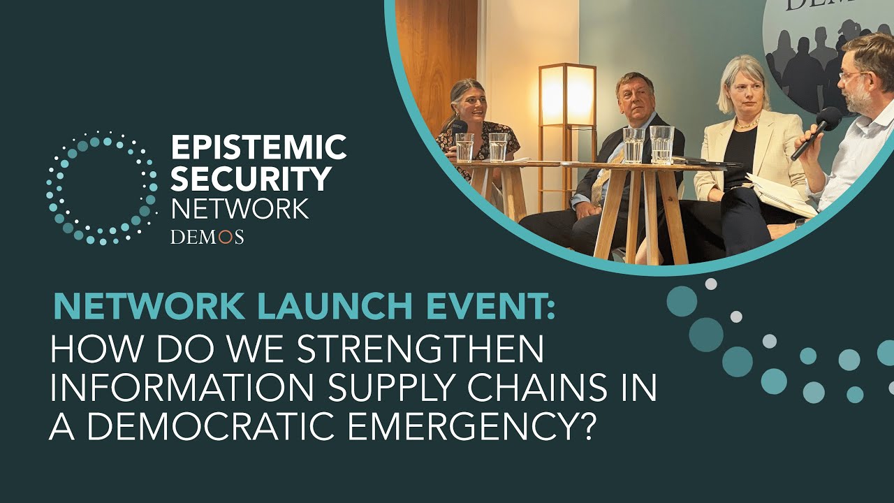 How do we strengthen information supply chains in a democratic emergency?