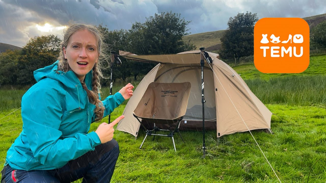 Surviving a Thunderstorm with ONLY TEMU Camping Gear