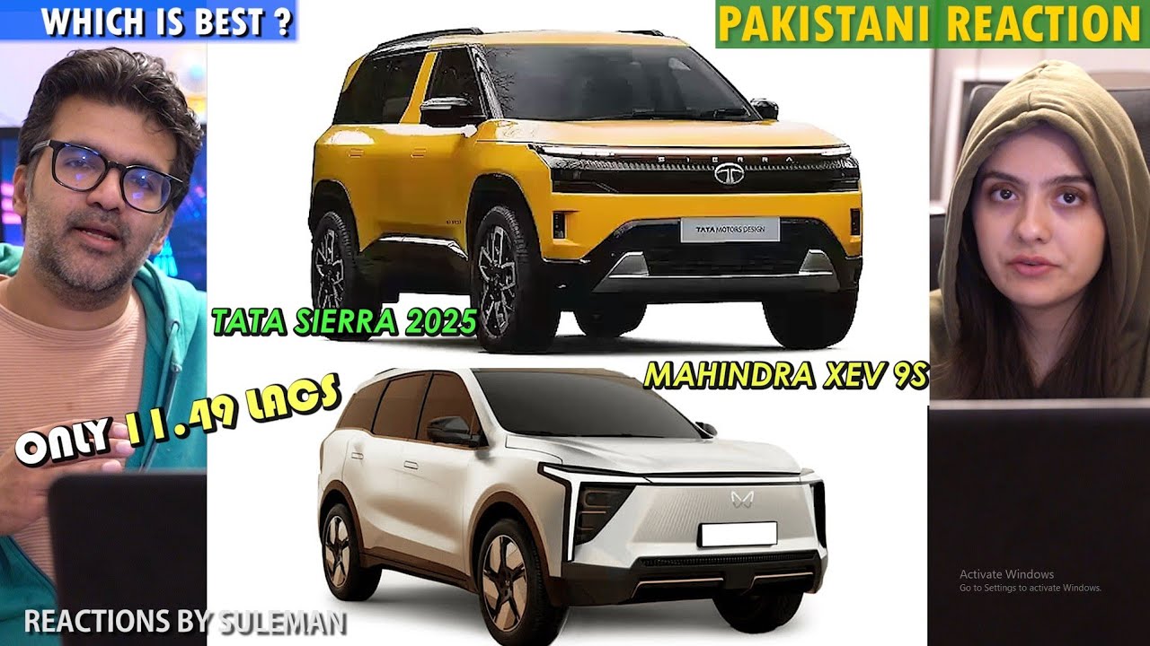 Pakistani Couple Reacts To Tata Sierra 2025 Vs Mahindra XEV 9s Full Comparison |Which One Is Best ? 
