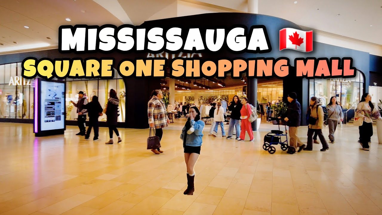 Walking Inside Square One Shopping Mall Mississauga 🇨🇦 | Real Mall Walk