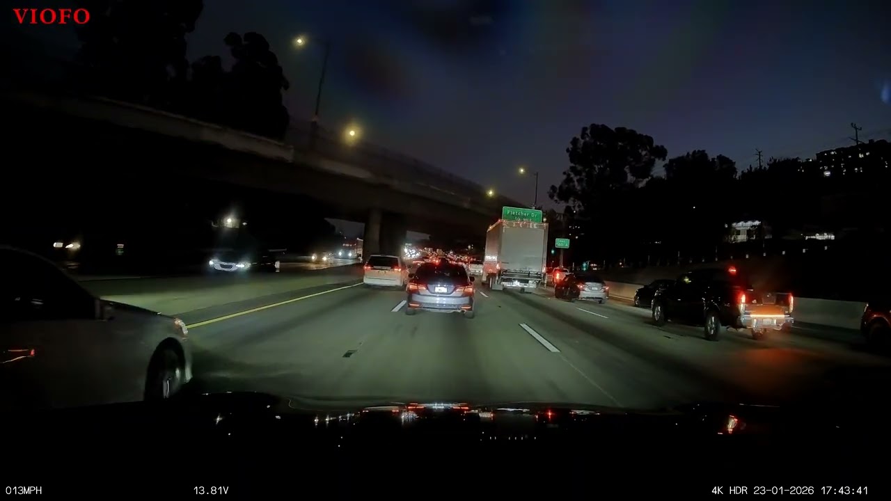 Lái Xe Trên Cao Tốc Ở Mỹ Tiểu Bang California Buổi Chiều I-5S | I-10E 01-23-2026 Viofo
