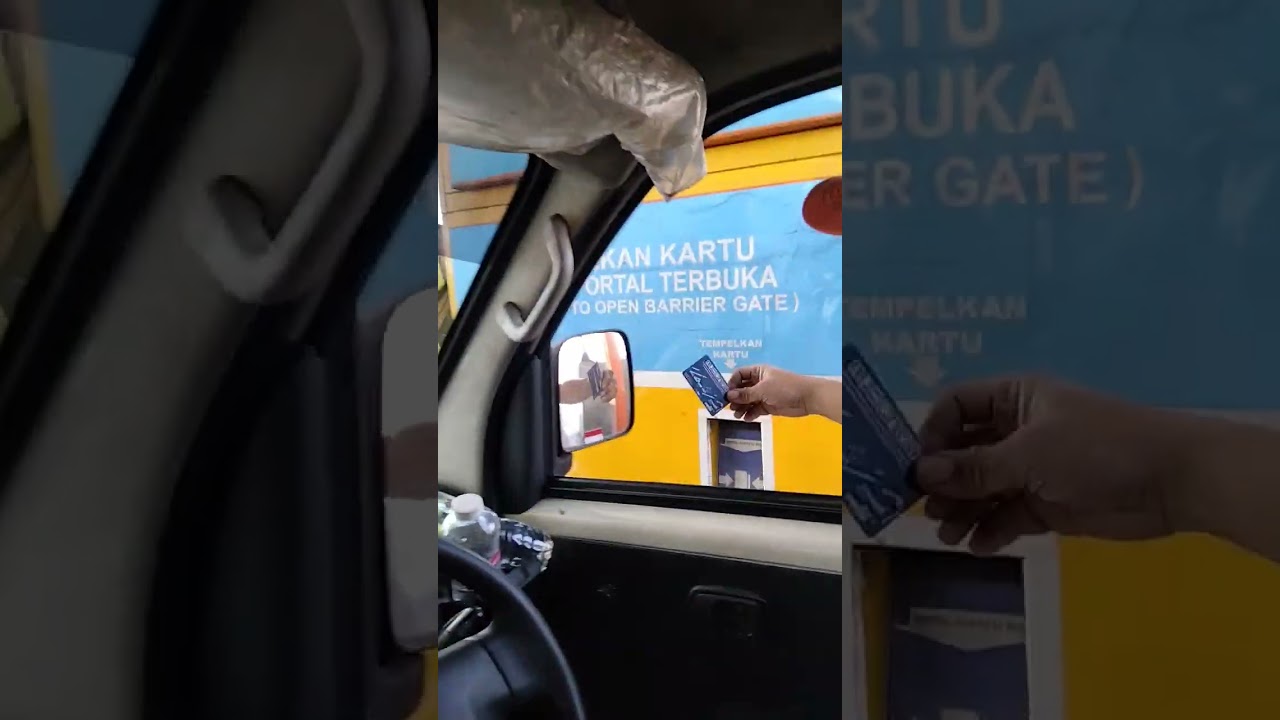 Cara menggunakan Kartu E TOL di pintu tol