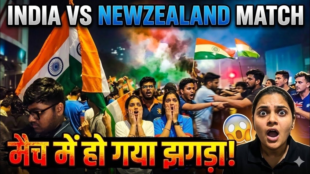India 🇮🇳 Vs Newzealand 🇦🇺 Match Main Hua Jhagda 🤯 