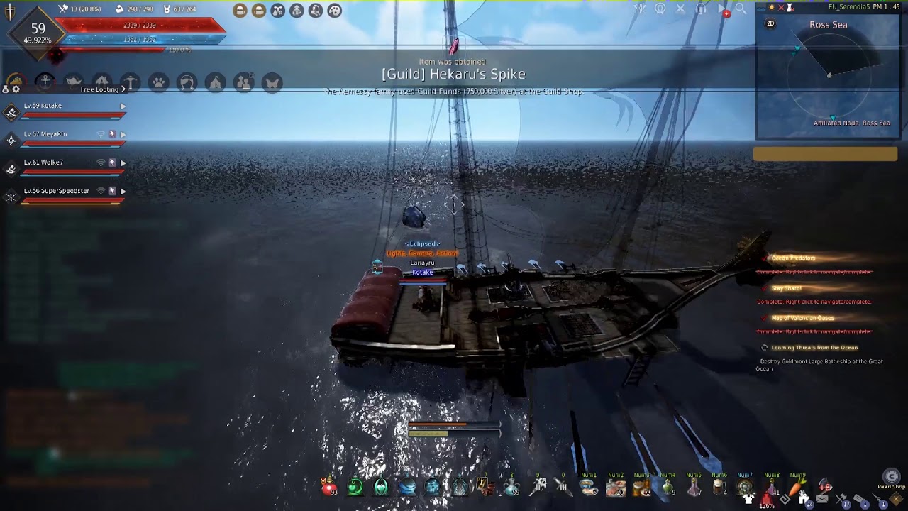 Black Desert Online - Sailing tricks [Kill Sea Monsters]