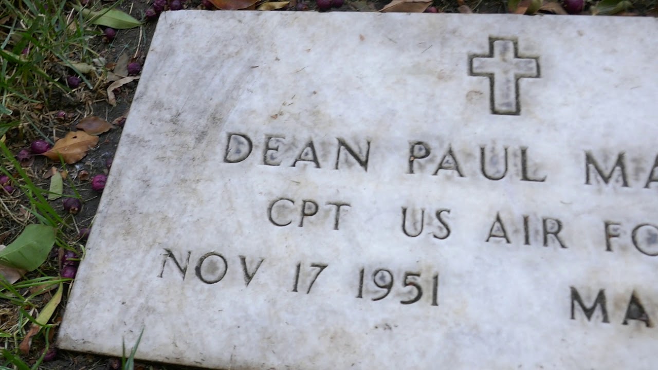 Dean Paul Martin Grave Actor Singer USAF National Cemetery Los Angeles California USA November 2020