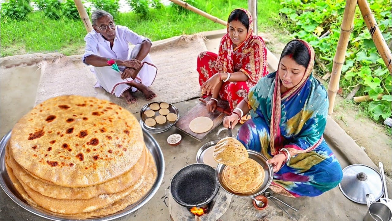 আজ দাদু আর আপনাদের সবার অনুরোধে  নরম তুলতুলে আলুর পরোটা বানালাম || aloor paratha recipe