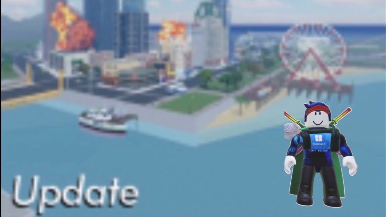 I destroyed a city! Roblox Destroy A City (sry for cut thumbnail)