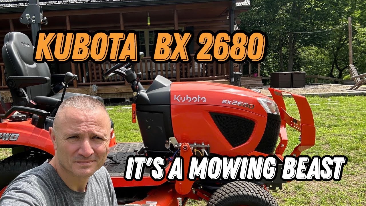 Mowing with the Kubota BX2680