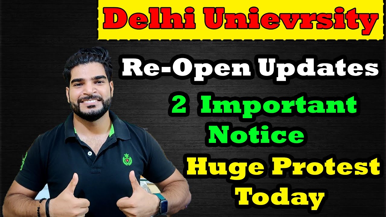 DU Re-Open Updates  | 2 Notice Out | Meeting on 9 Feb | Delhi University | #reopendu