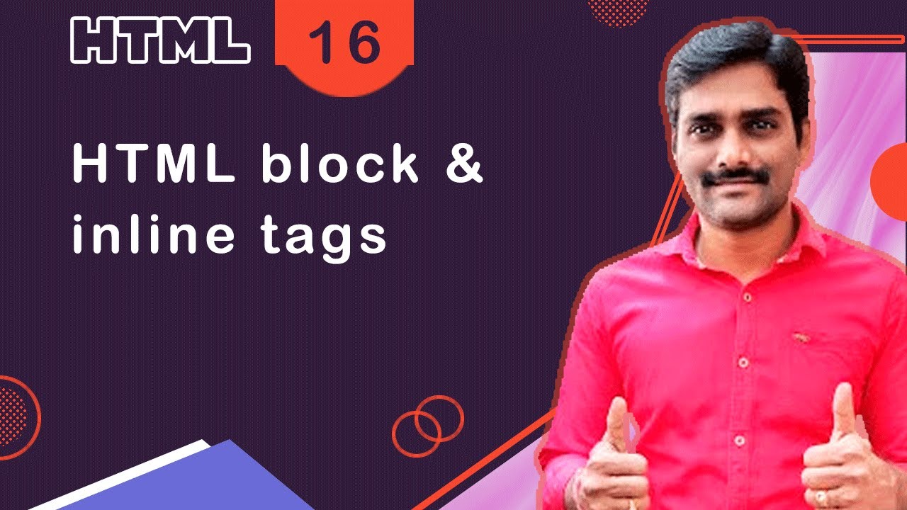 HTML Block & Inline Tags - HTML Tutorial 16 🚀