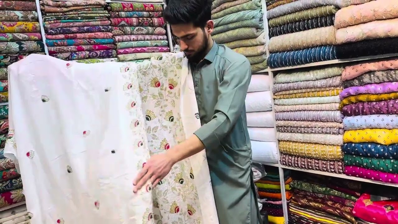 Pure Russian silk new designs cutdana work wedding collection part 1 