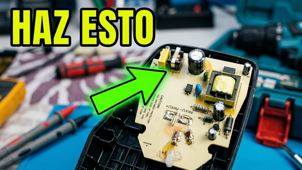 👉Cargador de Taladro (NO PRENDE, NO CARGA) Reparación paso a paso, Mira la Causa, electrónica Vargas