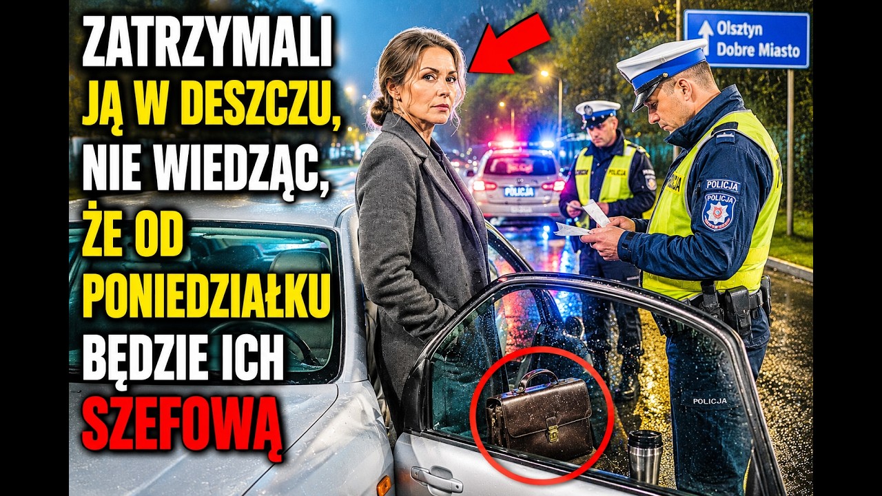 Zatrzymali ją w deszczu, nie wiedząc, że od poniedziałku będzie ich szefową