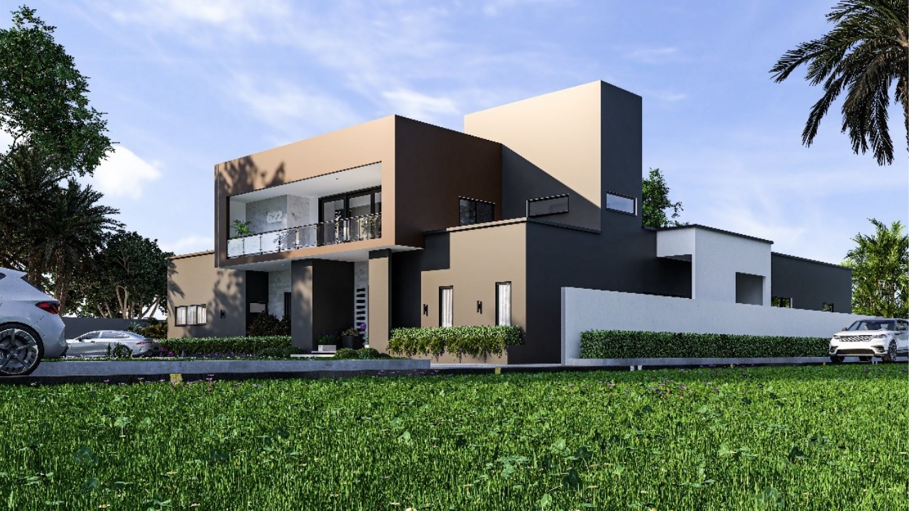 4 bedroom House Design U Shaped Modern Luxury Home