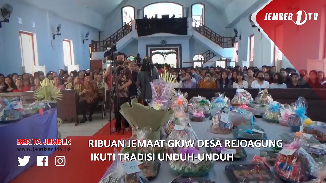 RIBUAN JEMAAT GKJW DESA REJOAGUNG IKUTI TRADISI UNDUH-UNDUH
