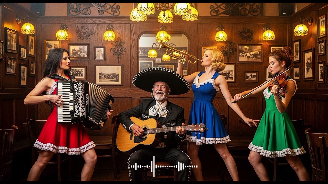 Trumpet Polka Fiesta – Lively Mariachi Rhythm Under the Mexican Moon