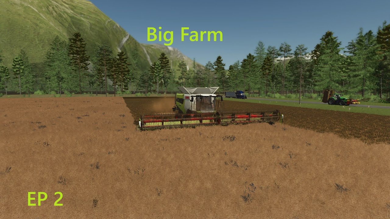 More harvesting and mowing Big Farm EP 1 FS25
